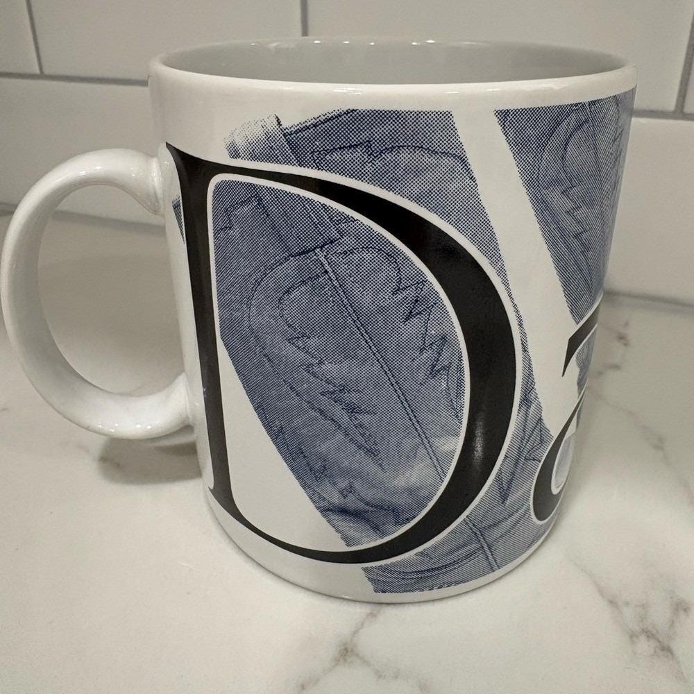 Starbucks 1994 Dallas City Mug Blue Cowboy Boots Texas Vintage Thailand